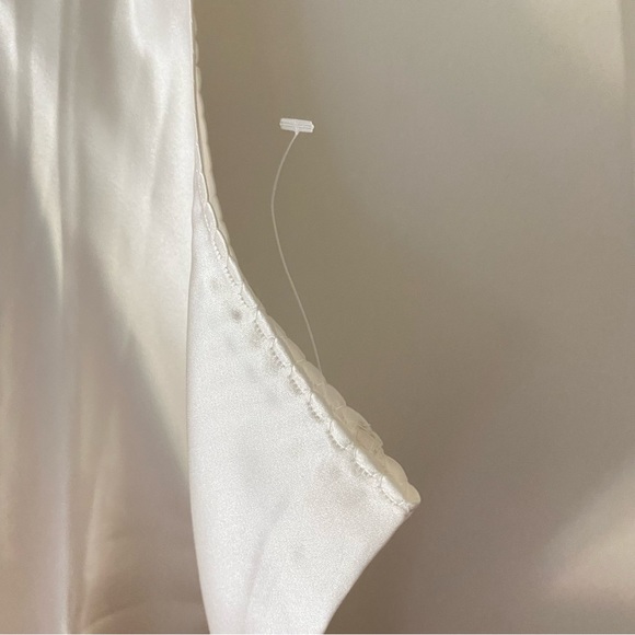 Lauren Ralph Lauren 100% SILK Classy Cream Pajama Tank and Short Set - Picture 8 of 11